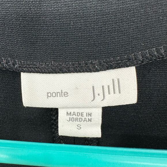 J Jill Size Small Shirt Black Ponte Knit Long Sleeve Basic Daily Causal Solid - Picture 3 of 4